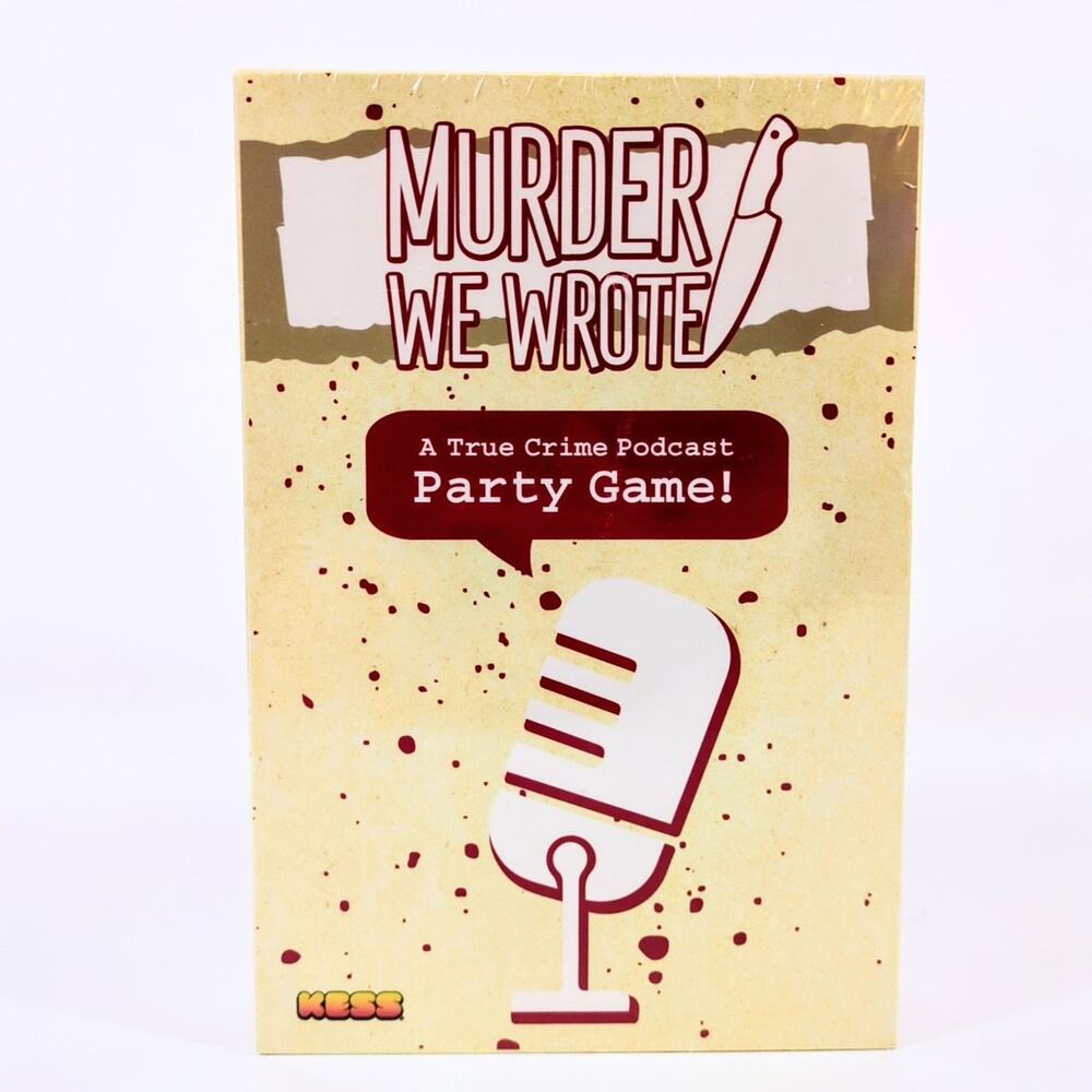 Murder We Wrote Kess True Crime Podcast Party Game 3-8+ Players Ages 14+ 2023